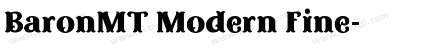 BaronMT Modern Fine字体转换